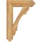 Ekena Millwork Olympic Arts & Crafts Rough Sawn Bracket, Western Red Cedar, 4"W x 18"D x 26"H BKT04X18X26OLY03RWR - alternate 3